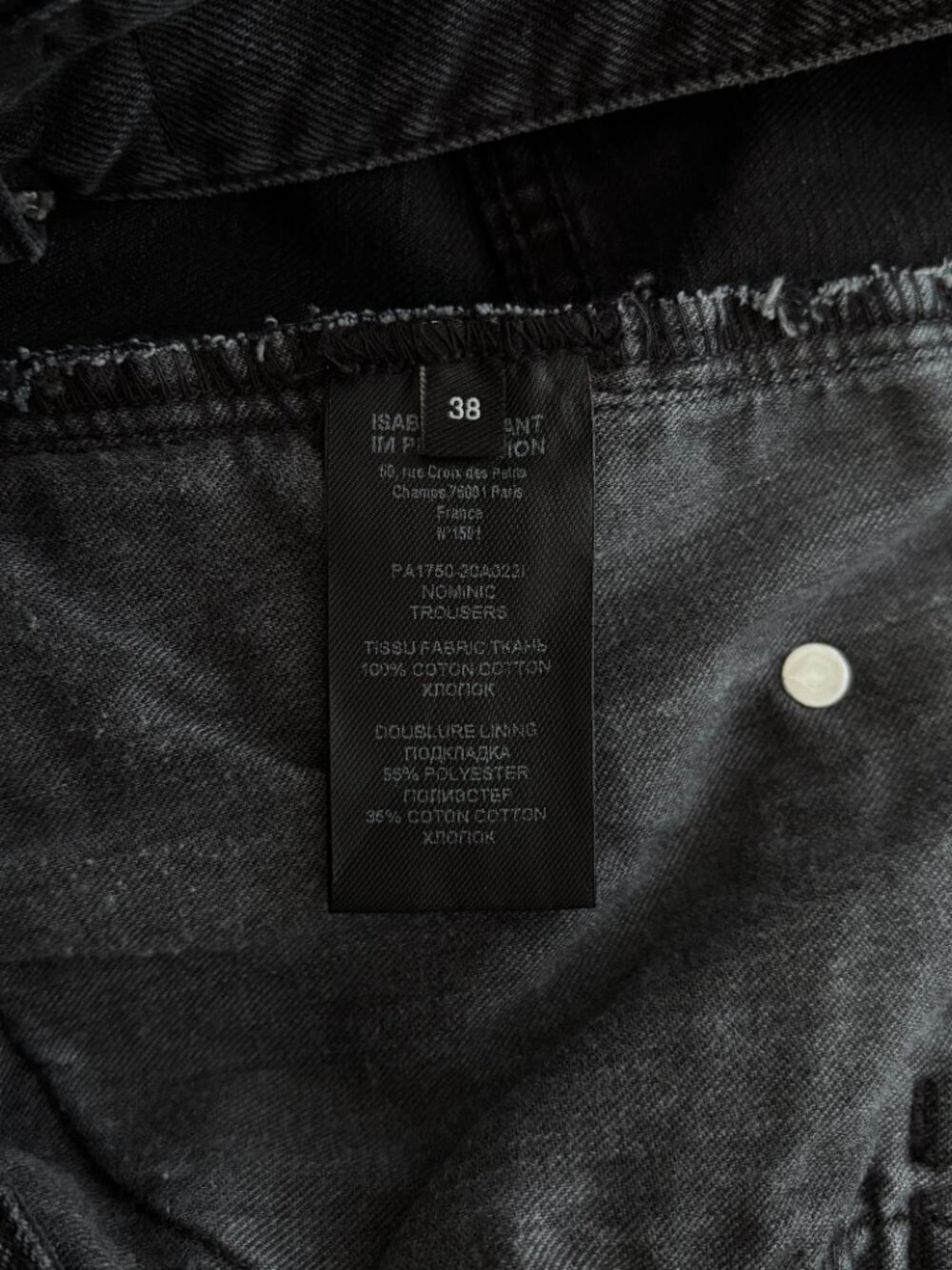 Isabel Marant Black Nominic Jeans - Picture 10 of 10